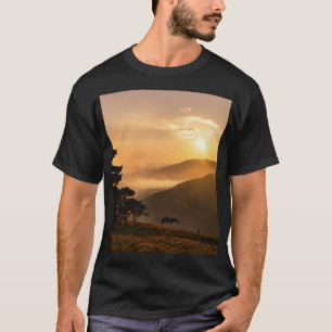 Sonic Serenity - Meditative Silhouette T-Shirt Des