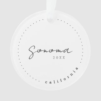 Sonoma, Viagem da Califórnia, EUA - Ornamento Simp