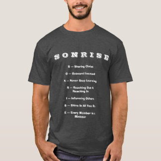 SONRISE 'quem somos' Camiseta Escura Básica