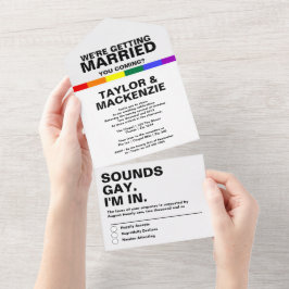 Sons de Casamento Diversão Gay Arco-íris Orgulho