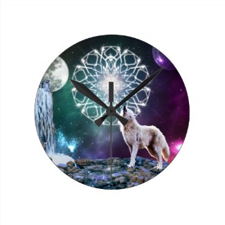 Sons do universo relógio de parede