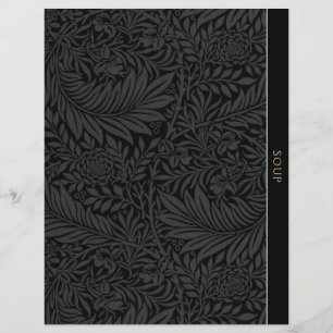 Sopa Divisor de Receitas Vintage Black Floral