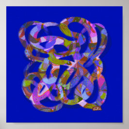 Sopa Espacial de poster de abstrato art 1