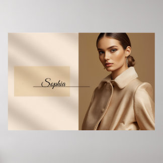 Sophia Chic Minimalist Typography Poster