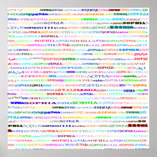 Sophia Design de texto II Impressão