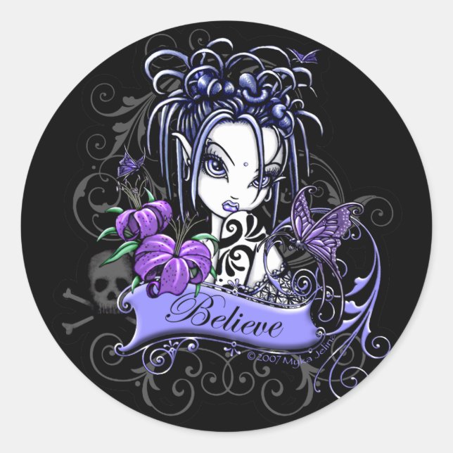 "Sophia Lilly" Acredite nos adesivos de arte fada (Frente)