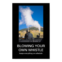 Soprando seu próprio Poster demotivacional de asso