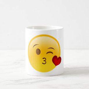Soprar uma caneca emoji beijo