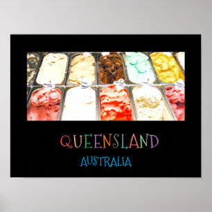 Sorbet Colorido Queensland viagem impressão