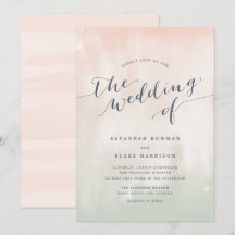 Sorbet | Convite Para Casamento De Pastel De Aquar