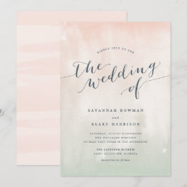 Sorbet | Convite Para Casamento De Pastel De Aquar