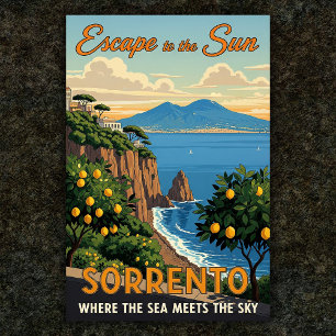 Sorrento, Itália: Uma Coleção de Poster Vintage do