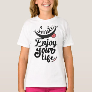 Sorria Aproveite Sua Camisa Bonita De Vida