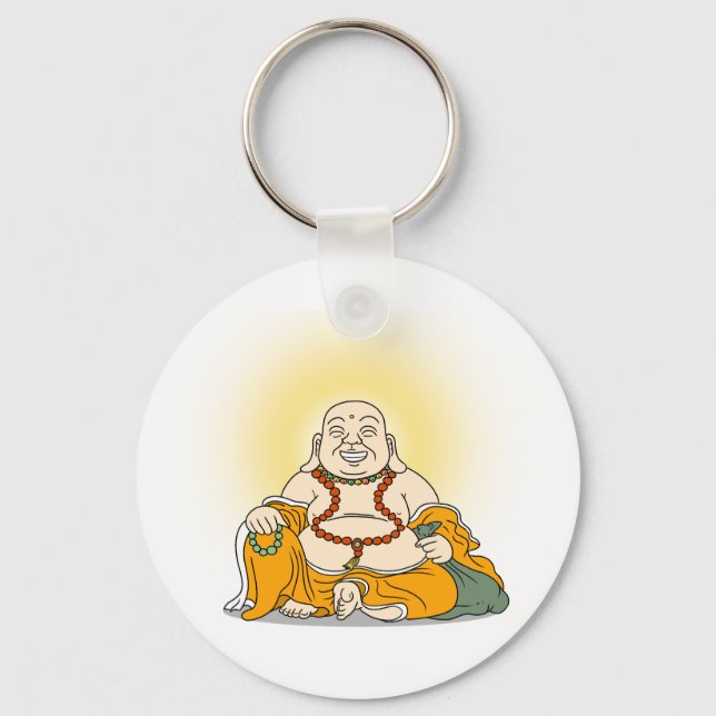 Sorria Maitreya Buddha Chaveiro (Frente)