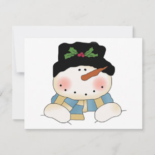 Sorrindo Camisetas e presentes de boneco de neve