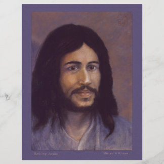 Sorrindo Jesus Pastel Painting de Miriam Kilmer