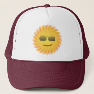 Sorrindo o Boné do Sr. Sun Cartoon