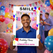 Sorriso 50º Aniversário Efusivos Balões QUALQUER I