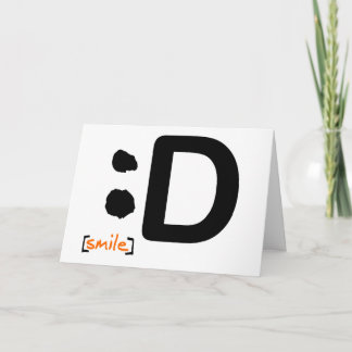 Sorriso… Cartão impressionante