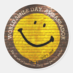 Sorriso Day® do mundo 2016 etiquetas