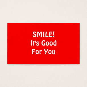 SORRISO! É bom para você. Vermelho