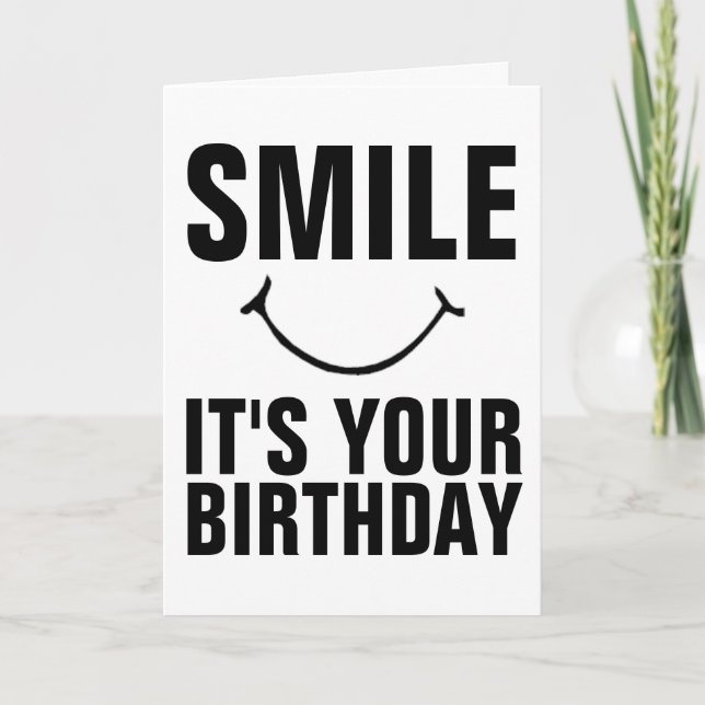 SORRISO É SEU CARTÃO DE ANIVERSÁRIO (Frente)