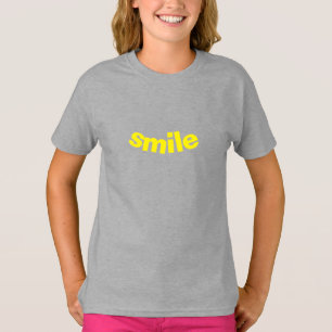 Sorriso grande - letras amarelas T-Shirt