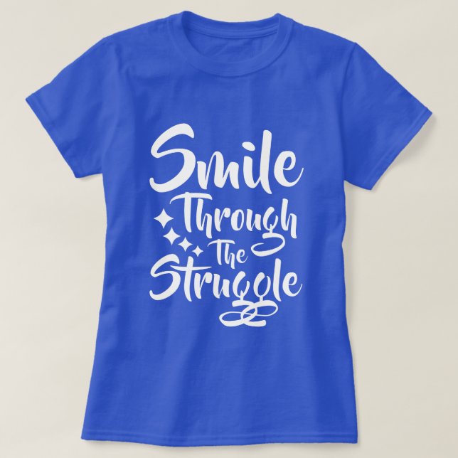 Sorriso - Mensagem Positiva T-Shirt (Frente do Design)