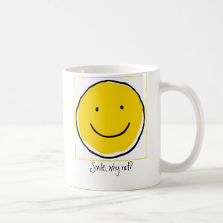 Sorriso, por que não?  Caneca de café