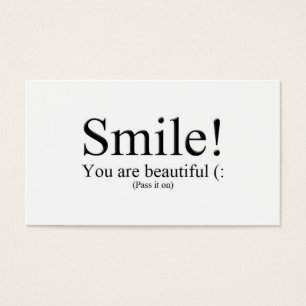 Sorriso! Você é bonito (: