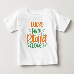 Sorte com a Xadrez Clover? Rua Patrick T-Shirt Kid