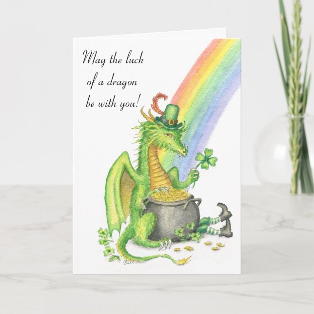 Sorte de um cartão do dragão (Frente)