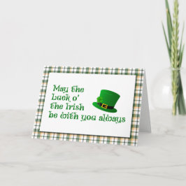 Sorte do Cartão do Dia de São Patrício Irlandês
