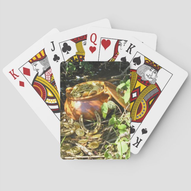 "Sorte dos irlandeses!" Baralhos (Verso)