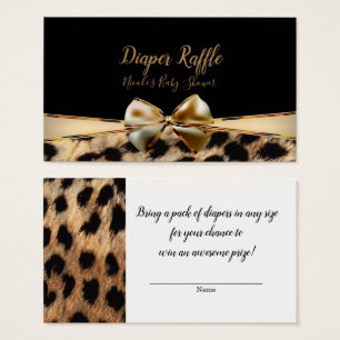 Sorteio de Chá de Bebê Leopardo da Fortuna Cheetah
