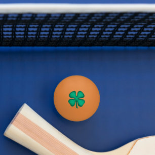Sortuda 4 Folha Irish Clover 3 estrelas ou bola de