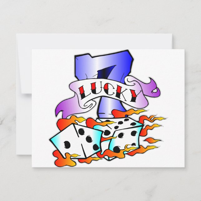 Sortudo 7 com Dice (Frente)