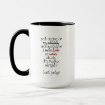 Sorver em minha caneca de café