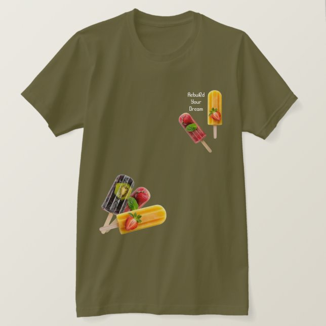Sorvete Clássico T-Shirt (Frente do Design)