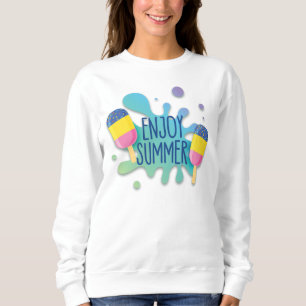 Sorvete Com Lixo De Água/ Camisa De Efeito De Somb