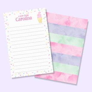 Sorvete Cone Kids Links - Papel de carta Carta