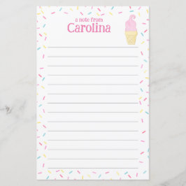 Sorvete Cone Kids Links - Papel de carta Carta