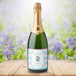 Sorvete de Aquarela Sundae Baby Shower