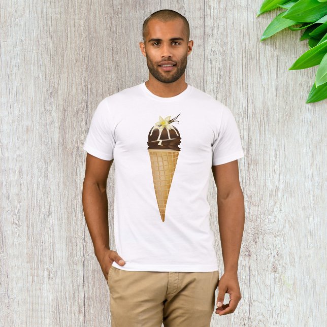 Sorvete de chocolate Mens T-Shirt (Criador carregado)
