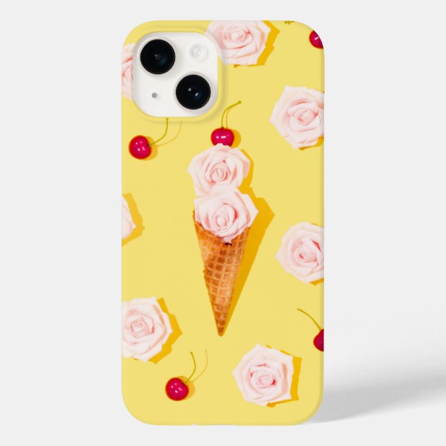 Sorvete Floral de Verão Moderno | Verão (Verso)
