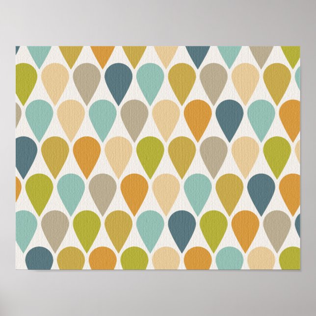 Sorvete Formas de Poster Arte do Meio-Século (Frente)