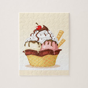 Sorvete Jigsaw Quebra-cabeça