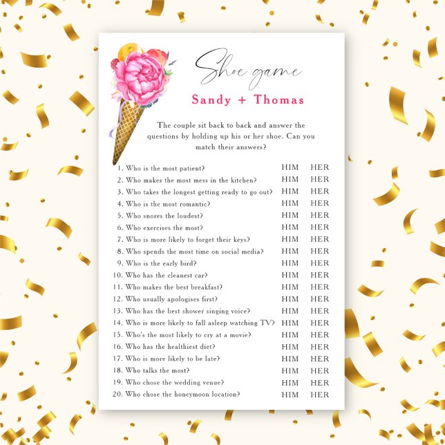 Sorvete - jogo do chá de panela de jogos do Calçad (Criador carregado)