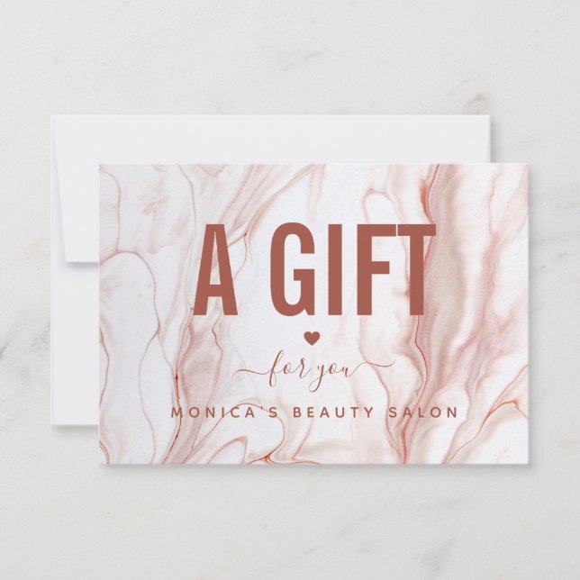 Sorvete Líquido Marble Chic Elegante Beauty Salon  (Frente)