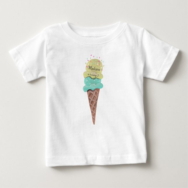 Sorvete | Menina e Menino | T-shirt (Frente)
